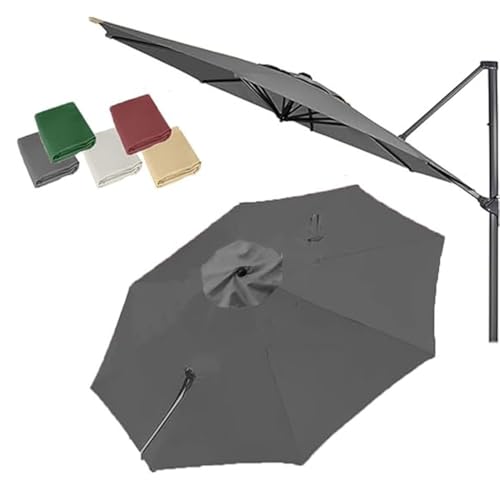 OPOLDBDMAC Rond Housse Rechange Parasol Déporté De Jardin 300cm 350cm Parasol D'extérieur Auvent...