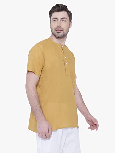 Image of Rajubhai Hargovindas Mens Casual Cotton Straight Kurta
