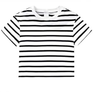 Ribbed Striped T-shirt For Women
