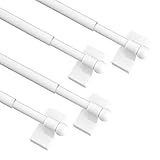 Adjustable Magnetic Rods for Metal Appliance, Doors, Windows, 16 to 28 Inch/4 Pack/Easy Installation