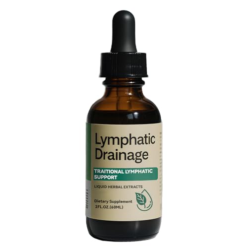 Lymphatic Drainage Drops, Herbal Blend with Elderberry & Echinacea Dandelion,– Supports Lymphatic Drainage, Immune System & Detox 2 fl oz (1pcs)