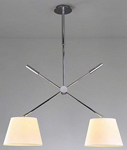 Deckenlampe Deckenleuchte Lexuana 2x E27 60W Stoffschirm