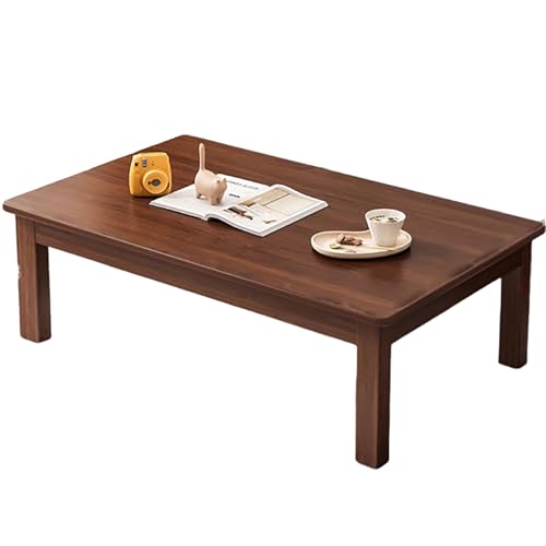 Table de salon avec pieds en bois massif et étagère robuste