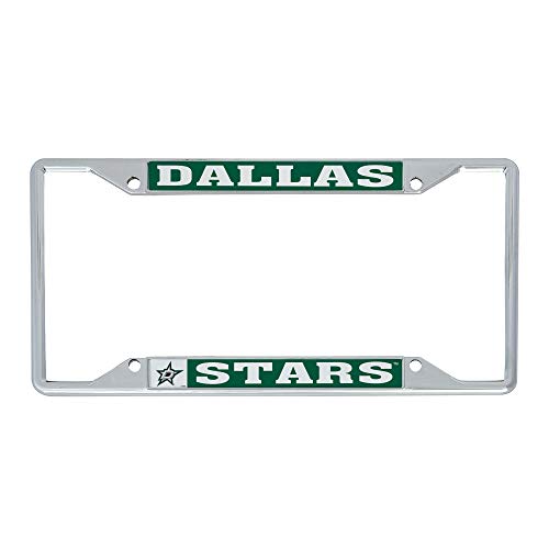 Desert Cactus Dallas Stars Team License Plate Frame NHL Metal Car Tag Holder for Front or Back of Car National Hockey League Officially Licensed (Traditional)