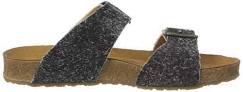 Image of HAFLINGER Andrea Elegant Leather Sandals with Rubber Sole and Cork Latex Footbed Unisex