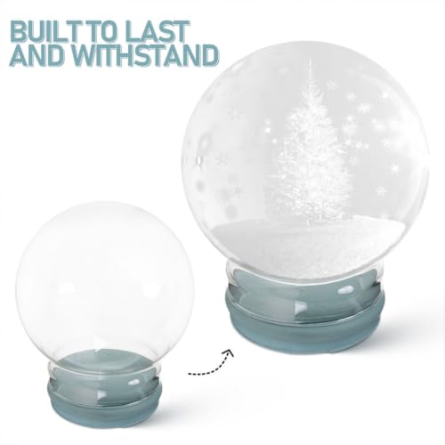 Bolas de Nieve de Cristal Transparente para Decoración Elegante en Bodas 4
