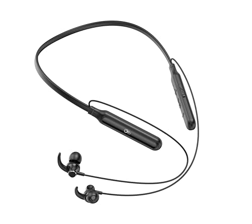 Image of Bluetooth Neckband Headphones, Fast Charge, deep bass, sweatproof Sports, Magnetic, Long Battery, Voice Assistant Support, Wireless in-Ear Headset with mic