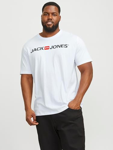 Jack & Jones Jjecorp Logo Tee Ss Crew Neck Noos Pls Camiseta, Black, 3XL Grande
