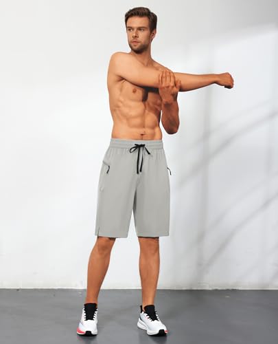 Men's Swim Trunks Quick Dry Beach Shorts with Zipper Pockets, UPF 50+, Swimming, Surfing, Outdoor - No Mesh Liner4