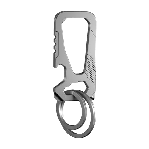SHD Titanium Keychain Clip,Multifunctional Carabiner Keychain with Bottle Opener, Car Keychain for Indoor Outdoor Daily Use