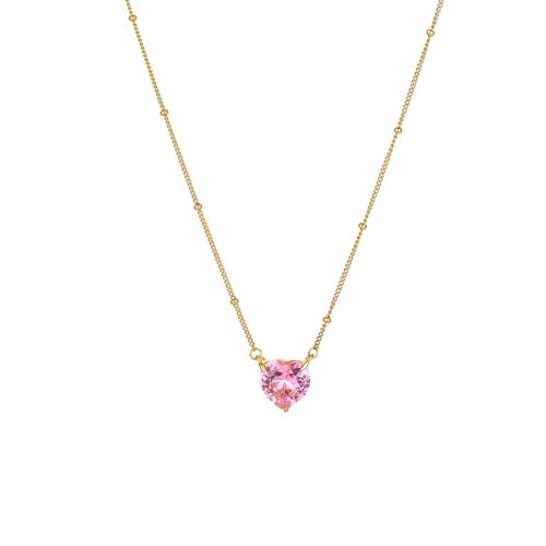 Collier cœur rose JaruJaru Chaofuyuan fini les bijoux ternes qui irritent