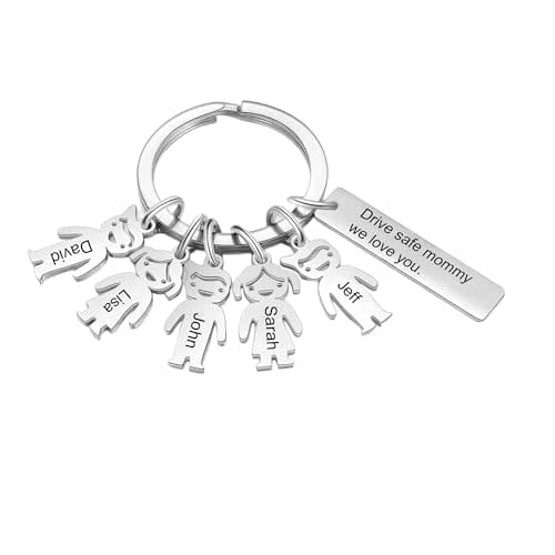 Personalized Acrylic Keychain For Grandma/Mom - Mother's Day Gift With Kid's Names - Best Mom Birthday Christmas Gift