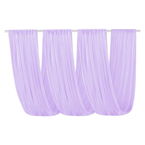 Drapé de plafond de mariage lilas pour masquer les structures et embellir la salle