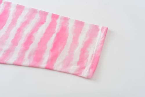 Image of Tie Dye Mermaid Sloth Christmas Halloween Pajamas for Girls Long Sleeve and Pants Nighty PJS 2-piece Set Size 6-16