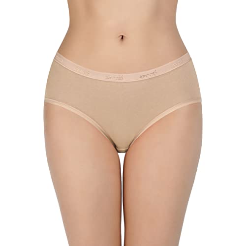 Image of Amante Solid Cotton Low Rise Hipster Panty Pack(Pack of 3)
