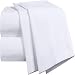 Cotton Sheet Set (Queen, White) - 4 Piece Bedding Set, Flat Sheet, Fitted Sheet and 2 Pillow Cases by Utopia Bedding