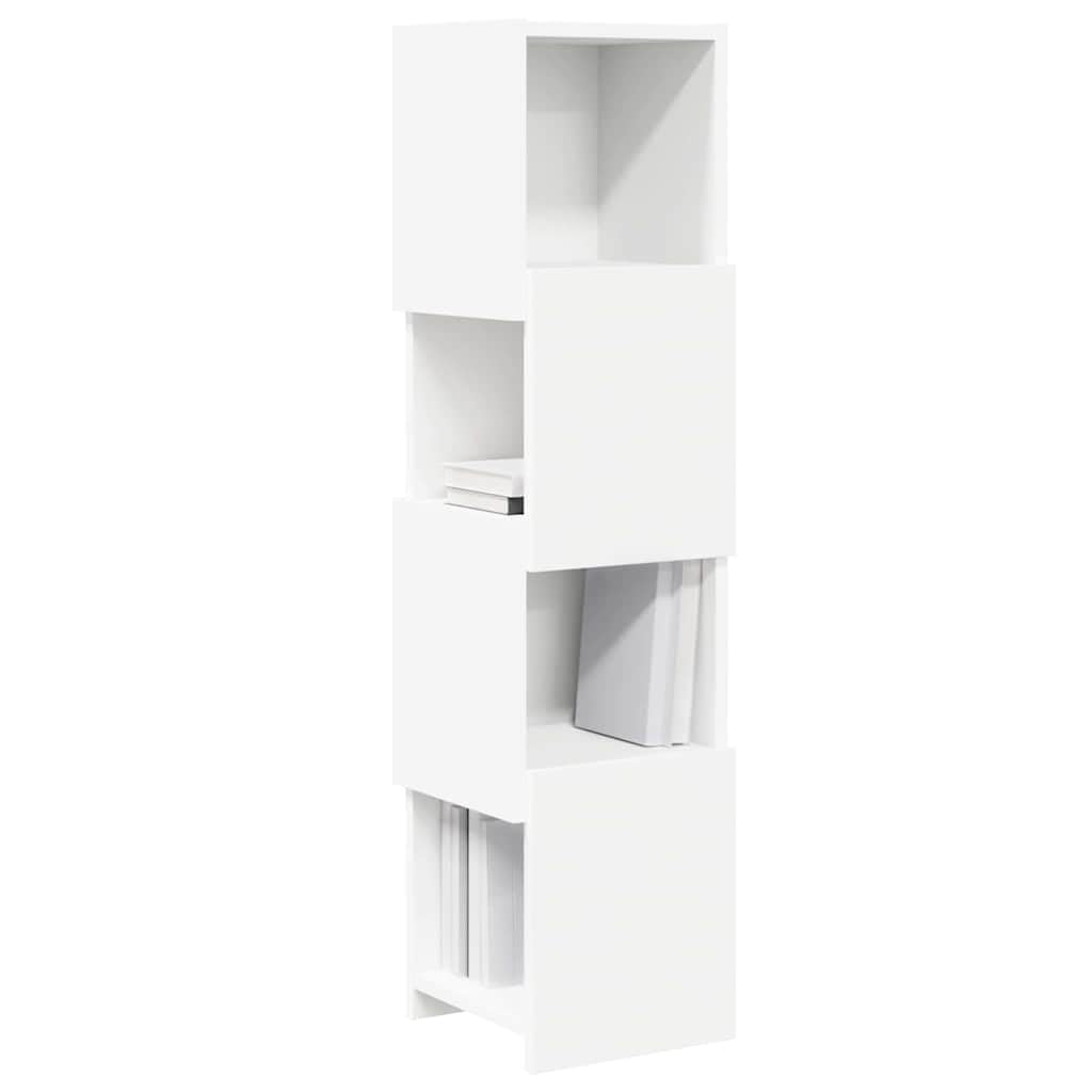 Armadio angolare 25,5 x 25 x 102 cm in legno con 4 ripiani