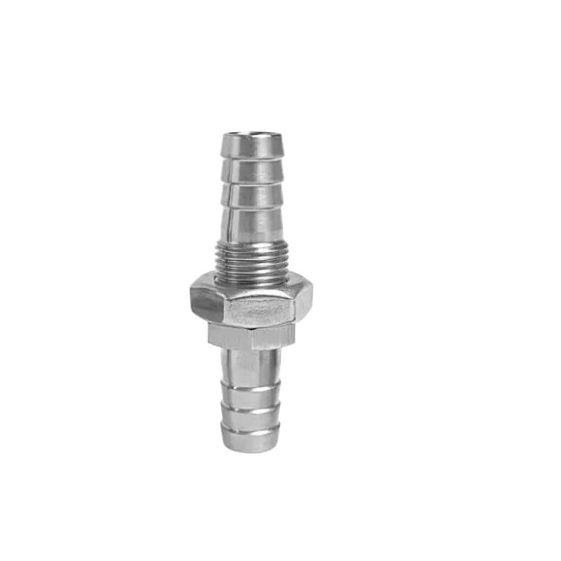 Conector de tubería. Conector de tubería Dentada Acero Inoxidable 304, 1 Unidad, 2 mm, 3, 4, 6, 8, 10, 12, 14, 16, 19, 20, 25, 32(Barb 15mm)