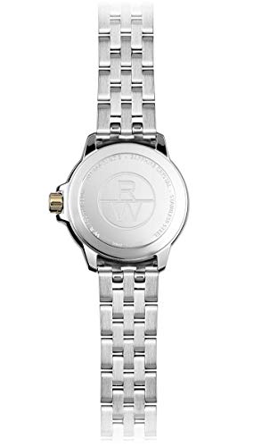 Raymond Weil Tango Ladies Quartz 8 Diamond White Dial Gold PVD Two-Tone Bracelet Watch, 30mm (Model: 5960-STP-00995)3