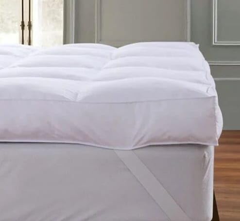 Microfibre Mattress Toppers 4" 10cm Hotel Quality Bed Topper Supersoft Heavy Fill Double 1...