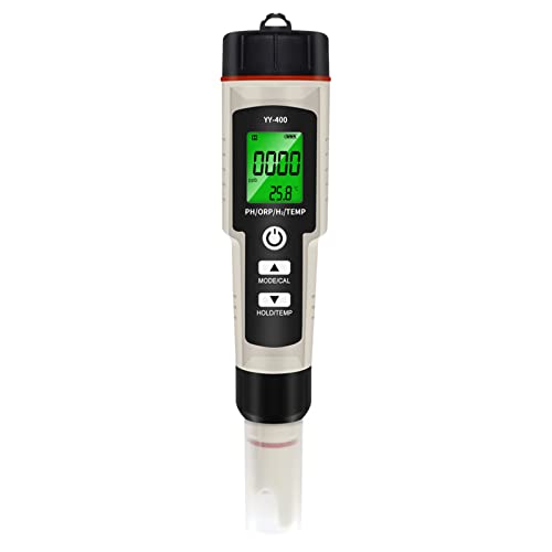 Frezon Portable 4 In 1 Hydrogen-Rich Test Pen PH/ORP/TEMP Water Quality Meter Tester