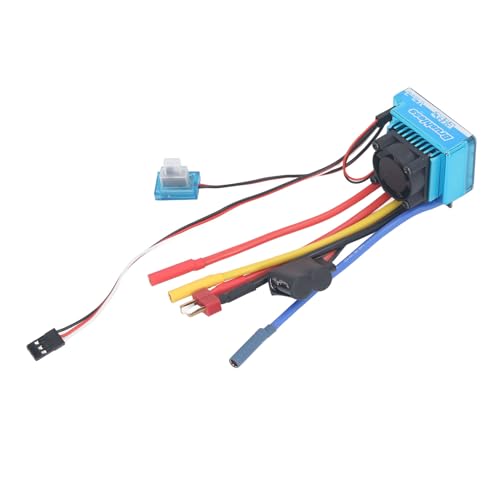 Reset facile: il regolatore brushless da 80 A ha design di configurazione con (pulsante SET sul regolatore) per ripristinare facilmente tutti i parametri alle impostazioni di fabbrica.