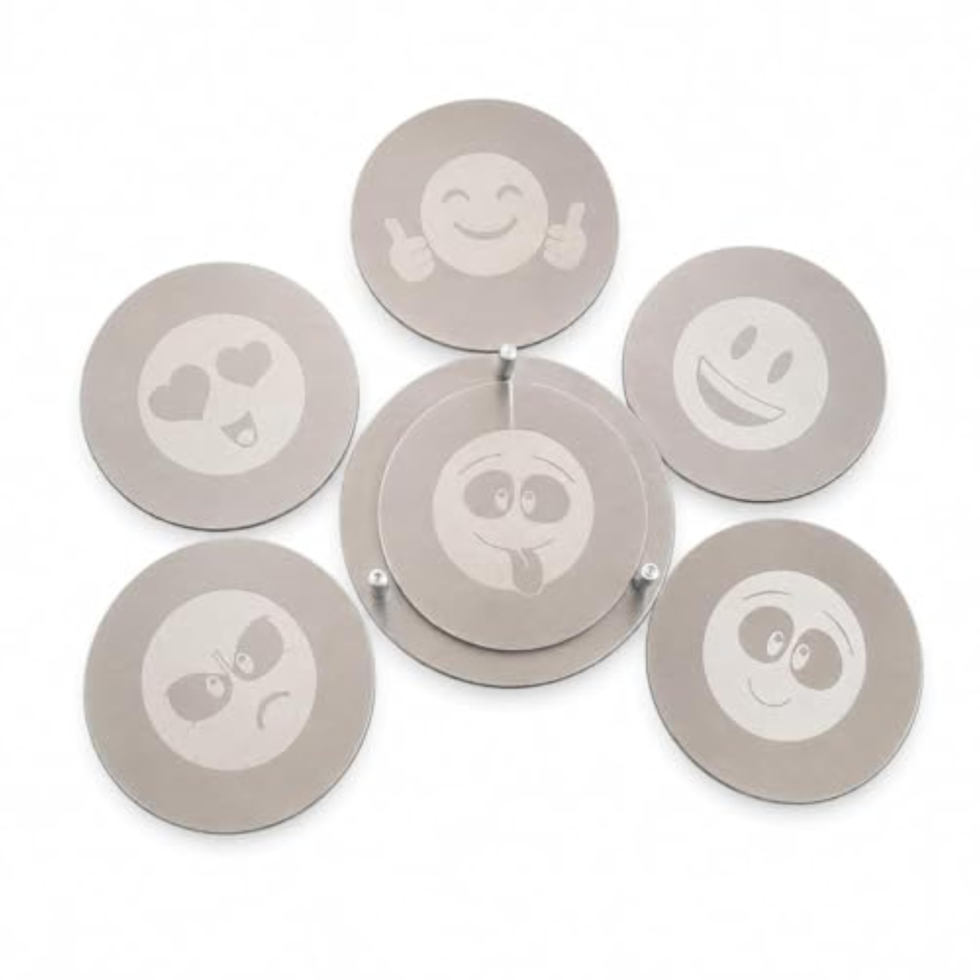 Premium Stainless Steel Coaster Set with Holder