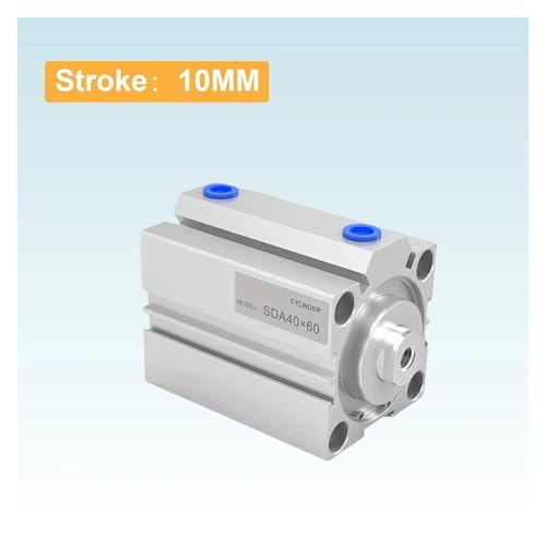 Cylindre pneumatique compact profil fin type 7 alésage 20mm course 10mm double effet