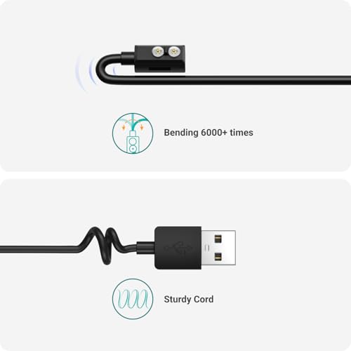 TUSITA Magnetic Charger Cable Compatible with LEDLENSER P&H Models - 1.2M / 4ft.