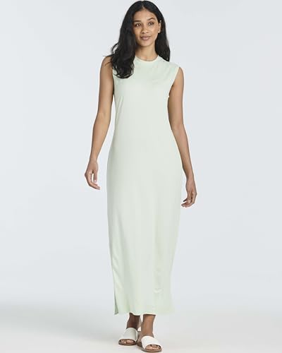 Image of Real Essentials 3 Pack: Women's Maxi Tank Dress | Sleeveless Casual Long Lounge Dress (Plus
