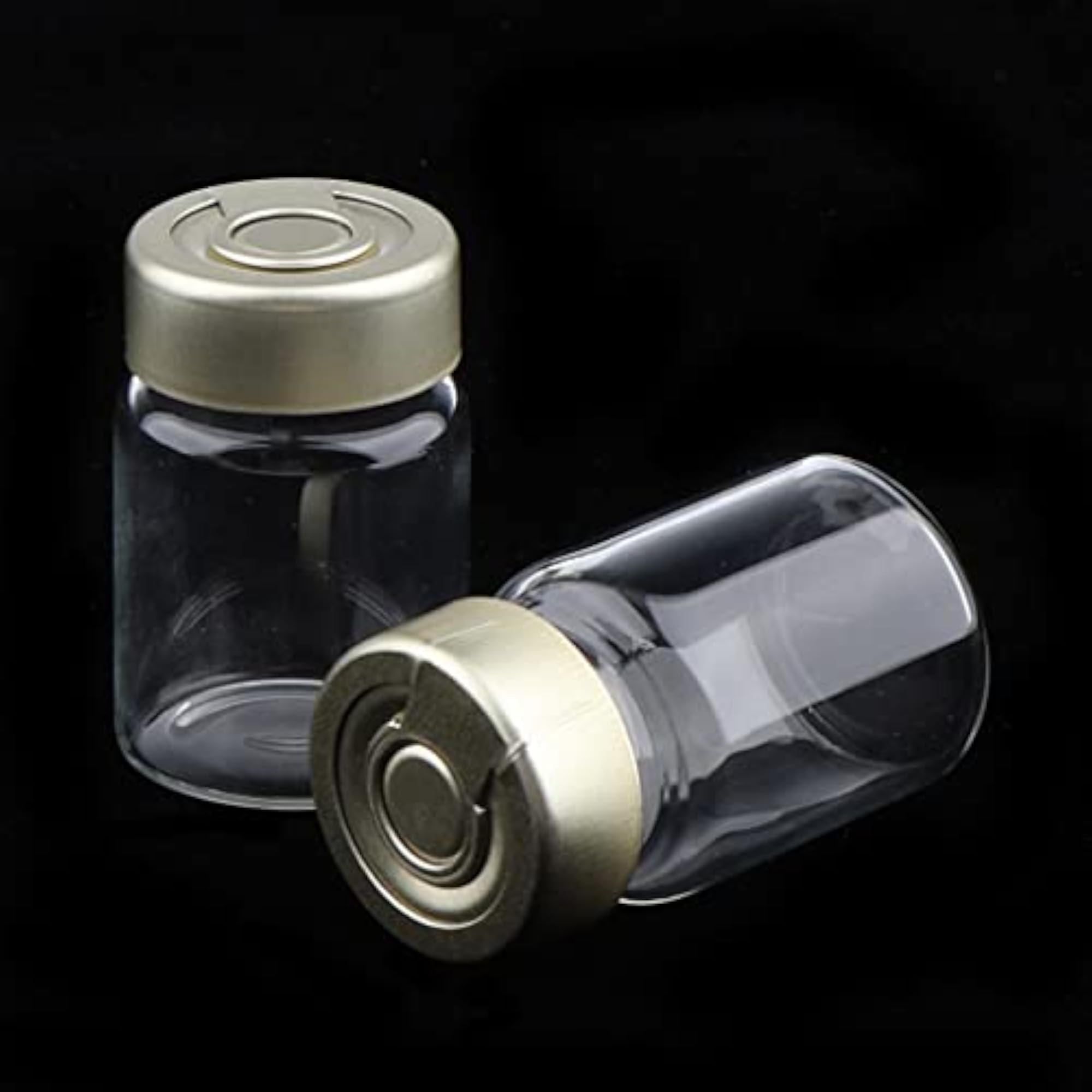 20Pcs Empty Sterile Glass Sealed Serum Vials, 5ml