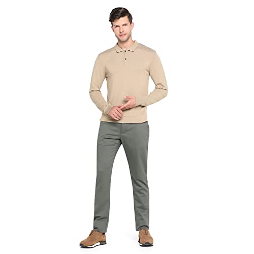 Image of blackberrys Solid Polyester Cotton Slim Fit Mens Work Wear Trousers