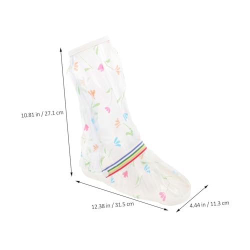 Protector de botas antideslizante reutilizable Outanaya, 1 par, transparente y moderno, para actividades al aire libre y lluvia, diseño alto miniatura 5