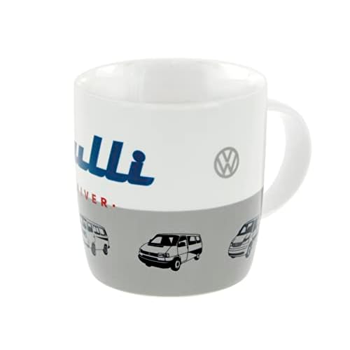 BRISA VW Collection - Volkswagen Furgoneta Hippie Bus T1 Van Taza grande de Café de Porcelana (New Bone China) en Caja de regalo, Copa de Té, Decoración de la Mesa/Camping/Souvenir (Bulli)