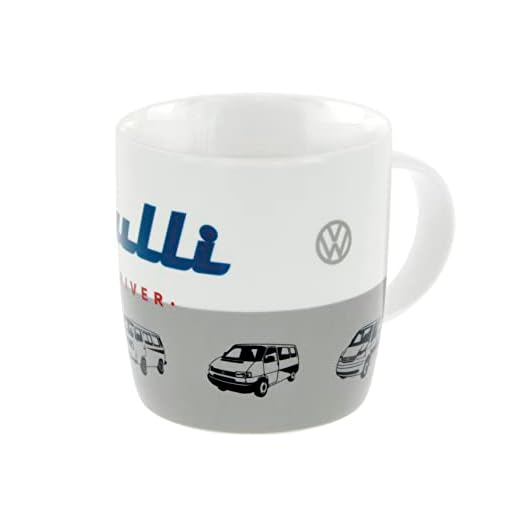 BRISA VW Collection - Volkswagen Furgoneta Hippie Bus T1 Van Taza grande de Café de Porcelana (New Bone China) en Caja de regalo, Copa de Té, Decoración de la Mesa/Camping/Souvenir (Bulli)