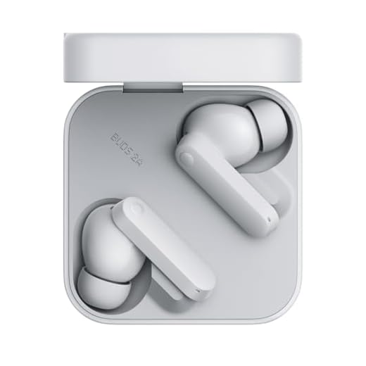 CMF BY NOTHING Buds 2a écouteurs Bluetooth sans Fil,Bluetooth 5.4 42 DB Réduction Active du Bruit,35.5H Temps de Jeu,4 micros HD,12.4mm Bio-Fiber Driver Son de Basse Profonde Gris Clair