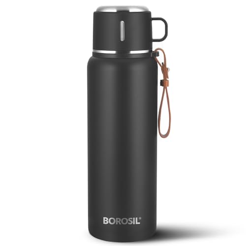Borosil Hydra Cruise Stainless Steel 900 ml Water Bottle | Double...