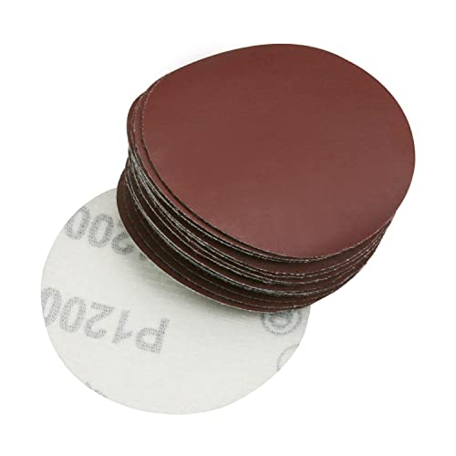 Utoolmart ディスクペーパー サンダー サンディングディスク サンドペーパー ダブルアクション マジック ペーパー 研磨 やすり 電動サンダー用 サンディングパット 木工用 ランダムアクションサンダー用 サンディング 研磨 サンダー用紙やすり丸型 #1200 工木工生地研磨用 3インチ 外径 75mm 25枚