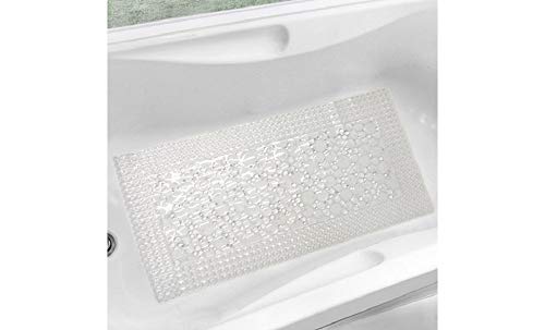 Popular Bath Bubbles-N-Circles Tub Mat, 20x40, Clear