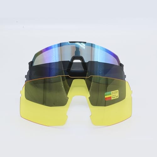 Surf Monkey Polarized Sunglasses with 3 Interchangeable Lenses, Blue, 13 cm - Image 4