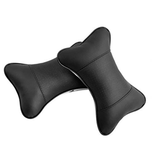 KinshopS Car Headrest Four Seasons Universal Danny Car Headrest Embroidered Bone Pillow