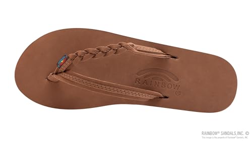 Image of Rainbow Sandals Women's Double Layer Flirty Braidy Premier Leather w /Single Braided Strap