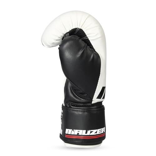 Image of Mauzer Tribal Shadow Fighter Series Boxing Gloves for Training & Sparring Injected EIA Foam Padding Breathable Dry Effect Ventilated Palm Secure Thumb Lock Fit Rigid 3 inch Stabilizing Velcro Cuff (16 OZ)