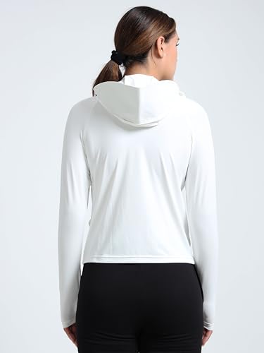 Image of FabSeasons FabSports Women's UV Protection Sun Screen Jacket, Full Zip Sun Protection Clothing, Lightweight with UPF 50+ Protection for Outdoors, with Pockets, Sun Protective Clothing for Women