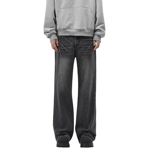 Jean baggy homme coupe ample style hip hop large pantalon denim Y2K