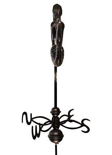 Dalvento 420B Mermaid Weathervane, Black #TOP1