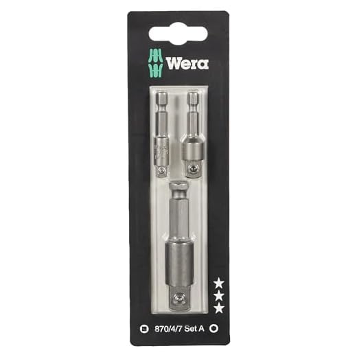 Wera 870/4/7 Set A SB, Werkzeugschäfte, Verbindungsteile, 3-teilig, 05073200001
