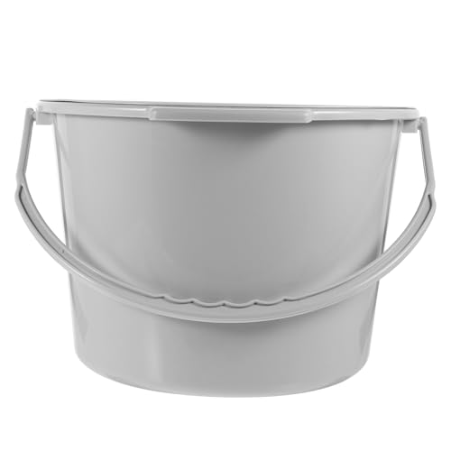 ノーブランド品 防滴バケツ便器椅子 チャンバー ポータブルチェア アンブロッカー 単純な人間 女性用のポータブルおしっこカ イス 年配のつばき 蓋付きつぼみ 携帯トイレ プラスチック Grey