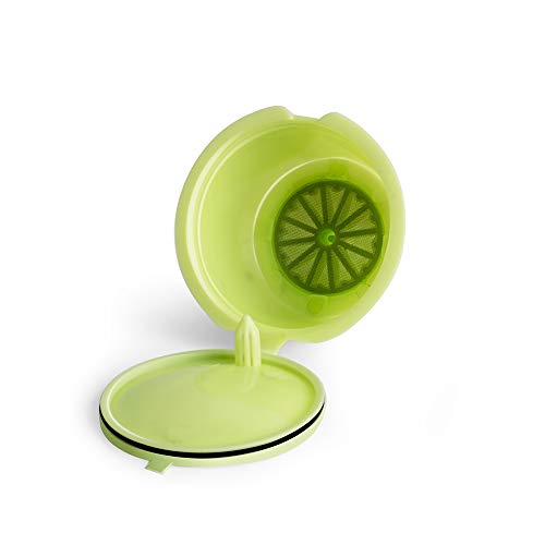 Blusea Cápsulas de Café Reutilizáveis, Conjunto de Filtro de Cápsulas de Café de PP Compatível com M