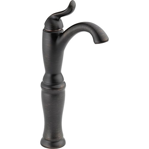 Delta Faucet Linden Vessel Sink Faucet, Bronze Bathroom Faucet, Single Hole Bathroom Faucet, Single Handle, Diamond Seal Technology, Venetian Bronze 794-RB-DST